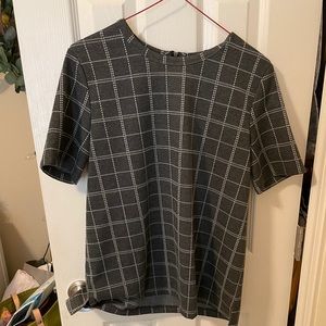 ROOLEE checkered work formal blouse